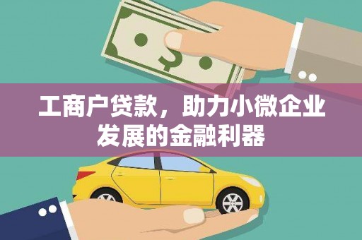 尼玛工商户贷款,助力小微企业发展的金融利器 尼玛工商户贷款,助力小微企业发展的金融利器