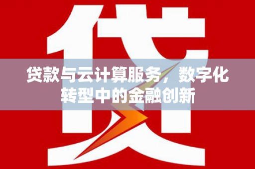 尼玛贷款与云计算服务，数字化转型中的金融创新