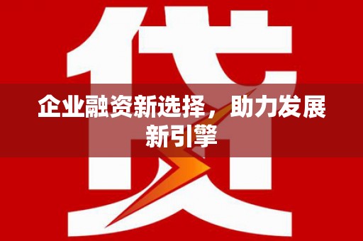 尼玛企业融资新选择，助力发展新引擎