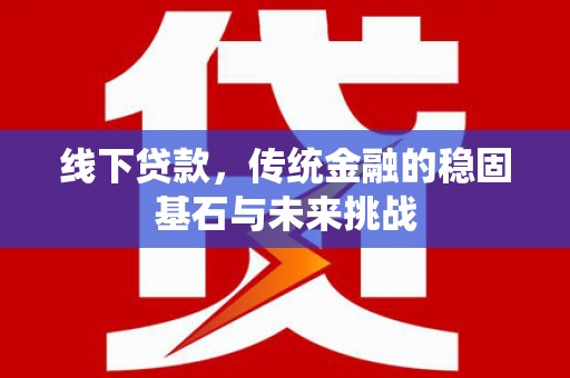尼玛线下贷款，传统金融的稳固基石与未来挑战