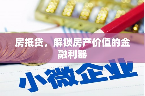 尼玛房抵贷，解锁房产价值的金融利器