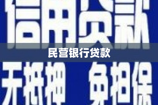尼玛民营银行贷款