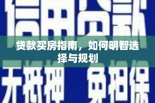 尼玛贷款买房指南，如何明智选择与规划