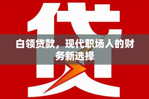 尼玛白领贷款，现代职场人的财务新选择