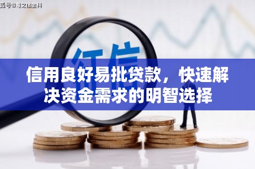 尼玛信用良好易批贷款，快速解决资金需求的明智选择