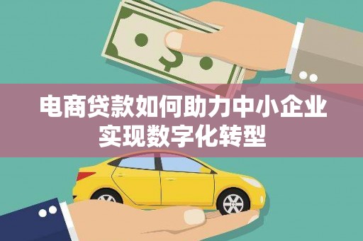 尼玛电商贷款如何助力中小企业实现数字化转型