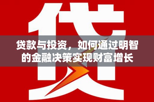 尼玛贷款与投资，如何通过明智的金融决策实现财富增长