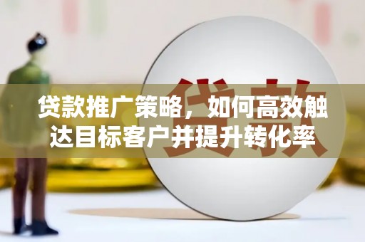 尼玛贷款推广策略，如何高效触达目标客户并提升转化率