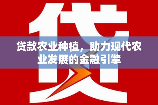 尼玛贷款农业种植，助力现代农业发展的金融引擎