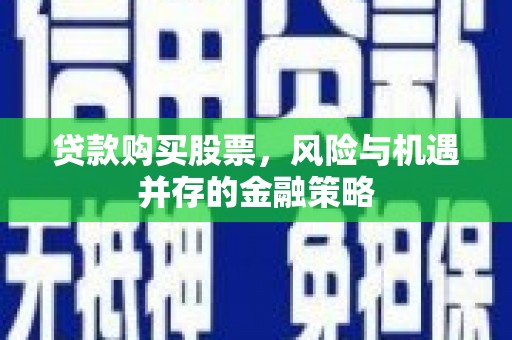 尼玛贷款购买股票，风险与机遇并存的金融策略