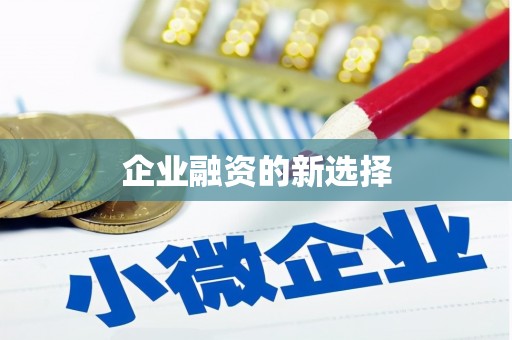 尼玛企业融资的新选择