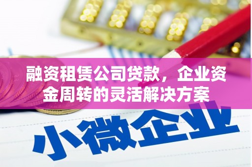尼玛融资租赁公司贷款，企业资金周转的灵活解决方案