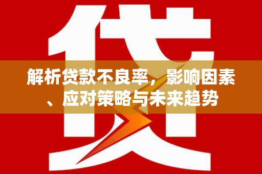 尼玛解析贷款不良率，影响因素、应对策略与未来趋势