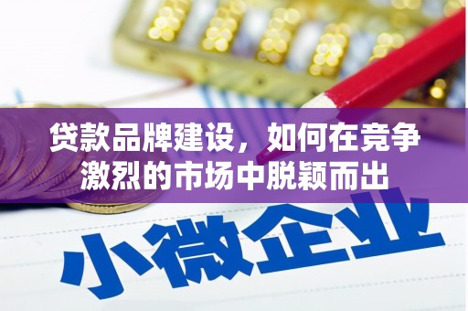 尼玛贷款品牌建设，如何在竞争激烈的市场中脱颖而出