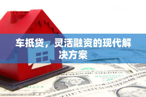 尼玛车抵贷，灵活融资的现代解决方案
