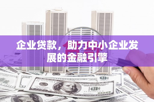 尼玛企业贷款，助力中小企业发展的金融引擎