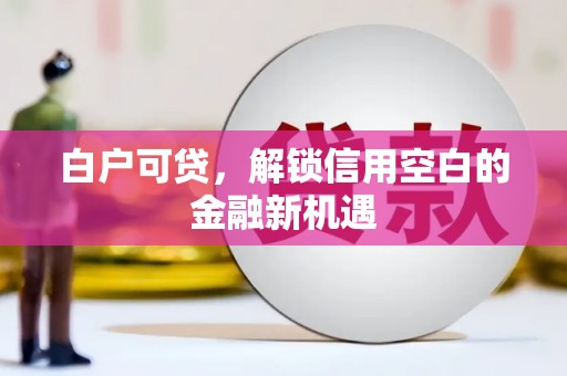 尼玛白户可贷，解锁信用空白的金融新机遇