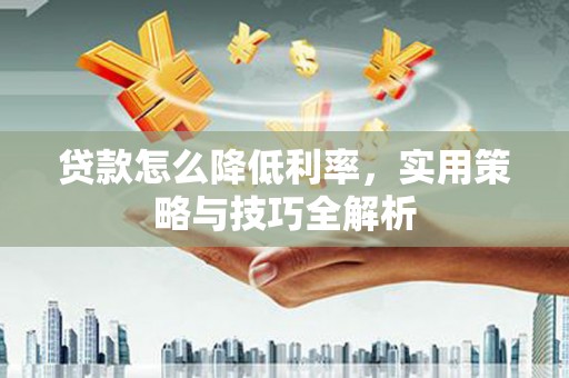 尼玛贷款怎么降低利率，实用策略与技巧全解析