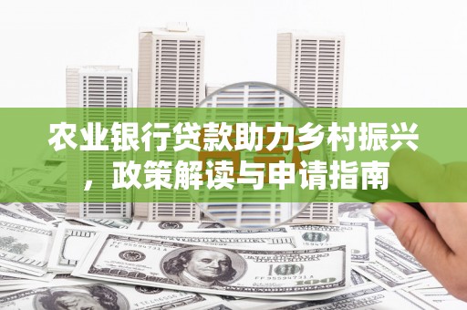 尼玛农业银行贷款助力乡村振兴，政策解读与申请指南
