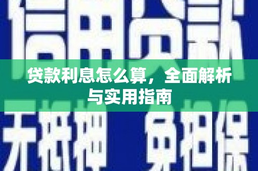 尼玛贷款利息怎么算，全面解析与实用指南