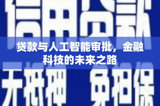 尼玛贷款与人工智能审批，金融科技的未来之路