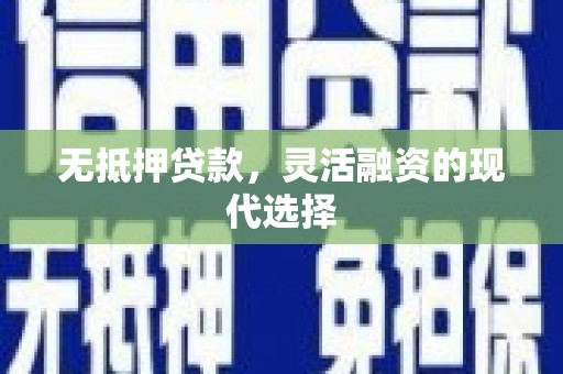 尼玛无抵押贷款，灵活融资的现代选择
