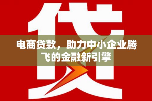 尼玛电商贷款，助力中小企业腾飞的金融新引擎