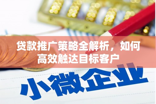 尼玛贷款推广策略全解析，如何高效触达目标客户