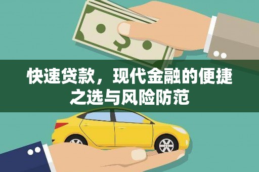 尼玛快速贷款，现代金融的便捷之选与风险防范