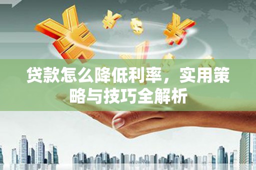 尼玛贷款怎么降低利率，实用策略与技巧全解析