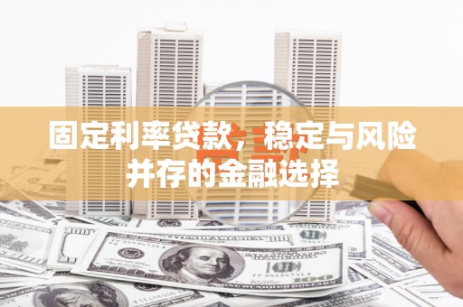 尼玛固定利率贷款，稳定与风险并存的金融选择