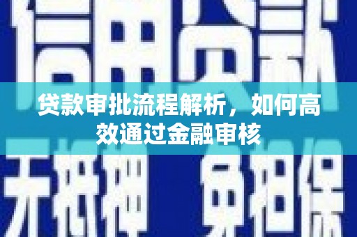 尼玛贷款审批流程解析，如何高效通过金融审核