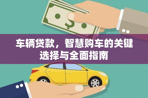 尼玛车辆贷款，智慧购车的关键选择与全面指南