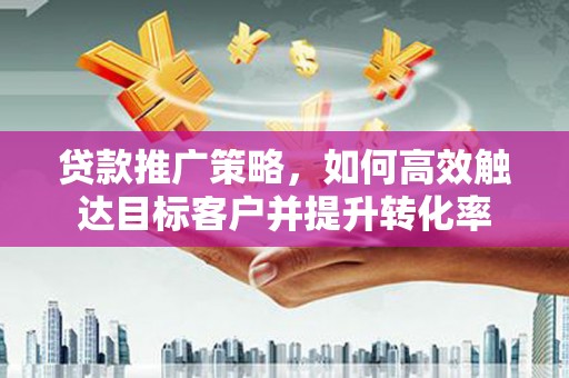 尼玛贷款推广策略，如何高效触达目标客户并提升转化率