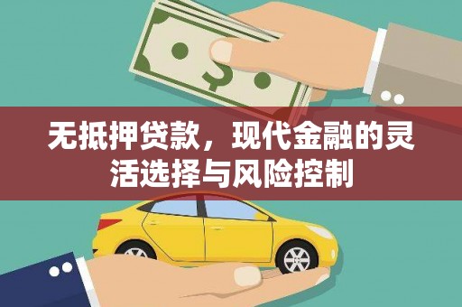 尼玛无抵押贷款，现代金融的灵活选择与风险控制