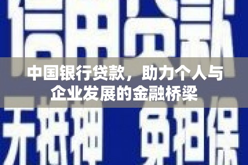 尼玛中国银行贷款，助力个人与企业发展的金融桥梁