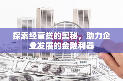 尼玛探索经营贷的奥秘，助力企业发展的金融利器