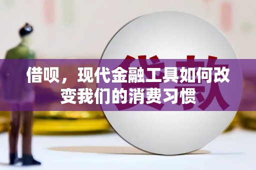 尼玛借呗，现代金融工具如何改变我们的消费习惯