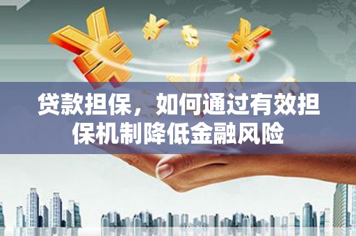 尼玛贷款担保，如何通过有效担保机制降低金融风险