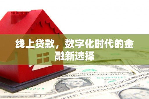 尼玛线上贷款，数字化时代的金融新选择