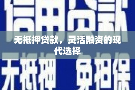 尼玛无抵押贷款，灵活融资的现代选择