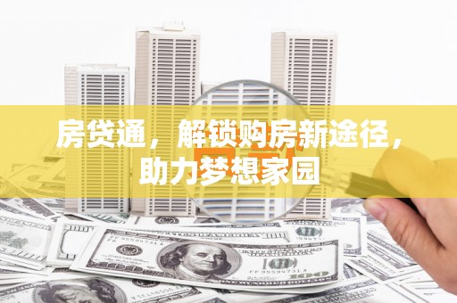 尼玛房贷通，解锁购房新途径，助力梦想家园