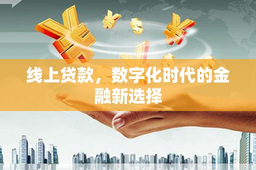 尼玛线上贷款，数字化时代的金融新选择