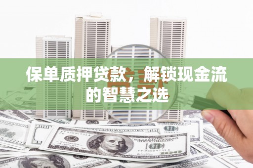 尼玛保单质押贷款，解锁现金流的智慧之选