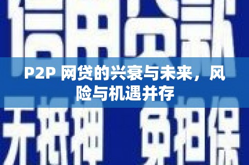 尼玛P2P 网贷的兴衰与未来，风险与机遇并存