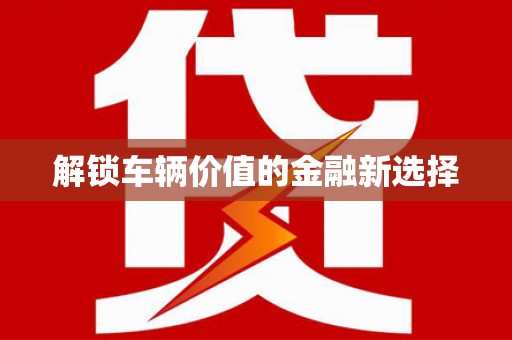 尼玛解锁车辆价值的金融新选择