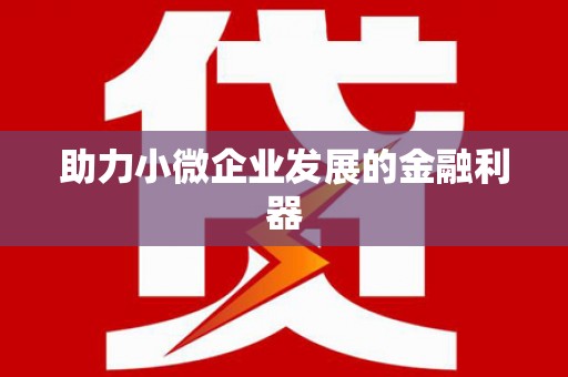 尼玛助力小微企业发展的金融利器