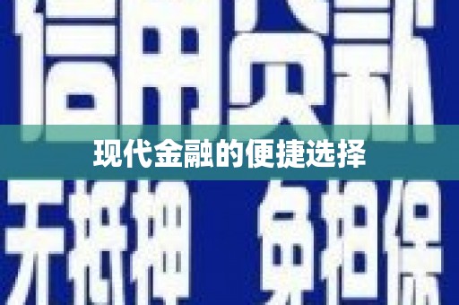 尼玛现代金融的便捷选择